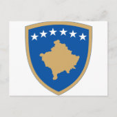 Kosovo-Emblem Postkarte (Vorderseite)