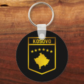 Kosovo-Emblem Schlüsselanhänger (Vorderseite)