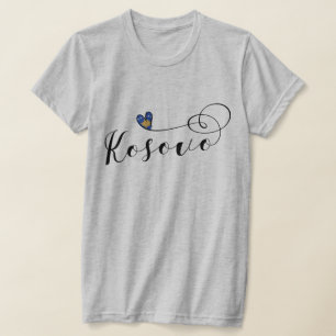 Kosovo Flag Herz, I Liebe Kosovo, Kosovo T-Shirt