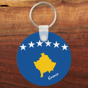 Kosovo Flag & Kosovo Urlaub, Patrioten / Sport Schlüsselanhänger