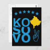 KoSoVo Flag Postkarte (Vorne/Hinten)