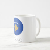 Kosovo Flag Travel Mug Kaffeetasse (VorderseiteRechts)