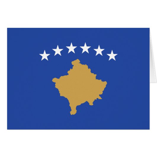 Kosovo-Flagge (Vorderseite (Horizontal))