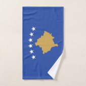 Kosovo-Flagge Badhandtuch Set (Handtuch)
