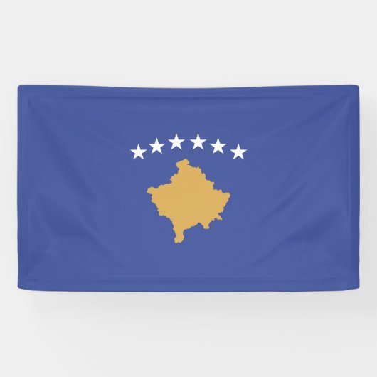 Kosovo-Flagge Banner (Horizontal)