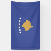 Kosovo-Flagge Banner (Vertikal)