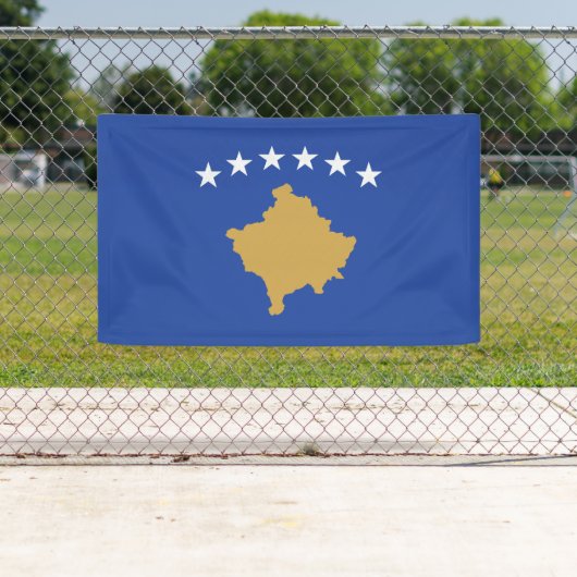 Kosovo-Flagge Banner (Insitu)