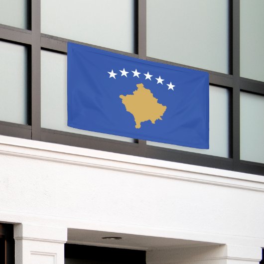 Kosovo-Flagge Banner (Äußeres Gebäude)