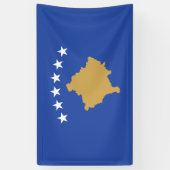 Kosovo-Flagge Banner (Vertikal)