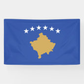 Kosovo-Flagge Banner (Horizontal)
