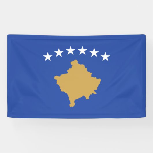 Kosovo-Flagge Banner (Horizontal)