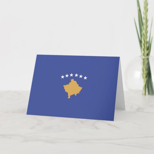 Kosovo-Flagge Dankeskarte (Vorderseite)