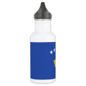 Kosovo-Flagge Edelstahlflasche (Links)