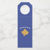 Kosovo-Flagge Flaschenanhänger (Rückseite)