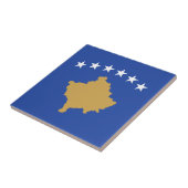 Kosovo-Flagge Fliese (Seite)