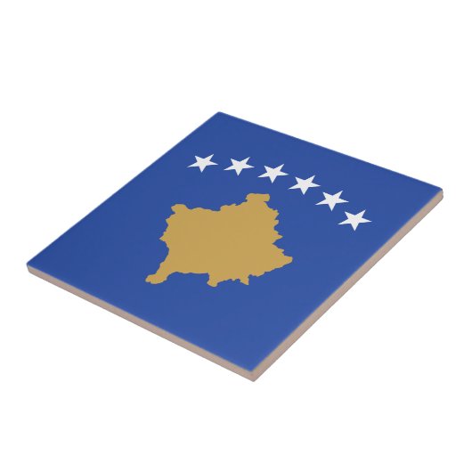 Kosovo-Flagge Fliese (Seite)