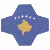 Kosovo-Flagge Fußball (Flach)