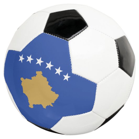 Kosovo-Flagge Fußball (Dreiviertel)
