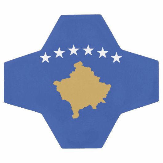Kosovo-Flagge Fußball (Flach)