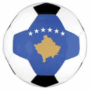 Kosovo-Flagge Fußball