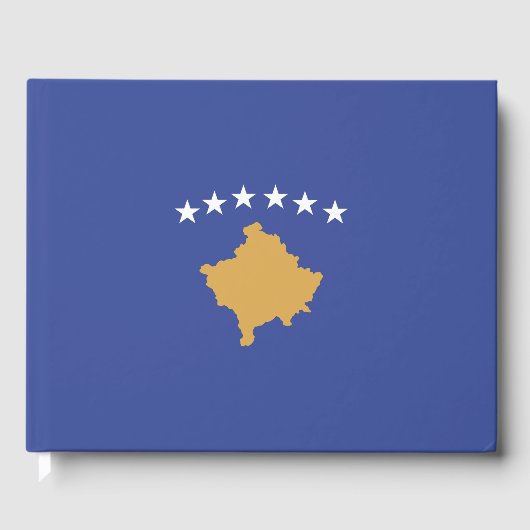 Kosovo-Flagge Gästebuch (Vorderseite)