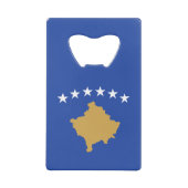 Kosovo-Flagge Geldbeutel Flaschenöffner (Vorderseite)
