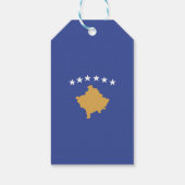 Kosovo-Flagge Geschenkanhänger (Rückseite)