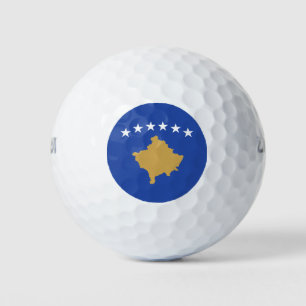 Kosovo-Flagge Golfball
