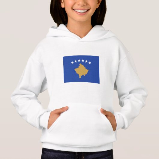Kosovo-Flagge Hoodie (Vorderseite)