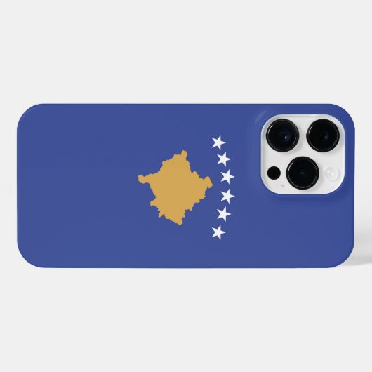 Kosovo-Flagge iPhone Hülle (Rückseite (Horizontal))