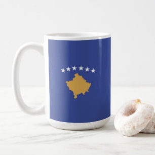 Kosovo-Flagge Kaffeetasse