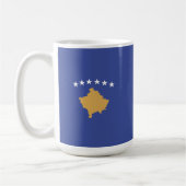 Kosovo-Flagge Kaffeetasse (Links)