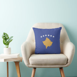 Kosovo-Flagge Kissen