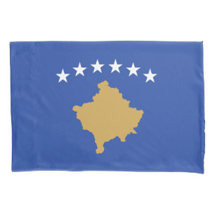 Kosovo-Flagge Kissenbezug