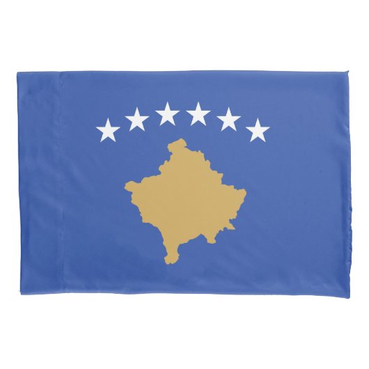 Kosovo-Flagge Kissenbezug (Vorderseite)
