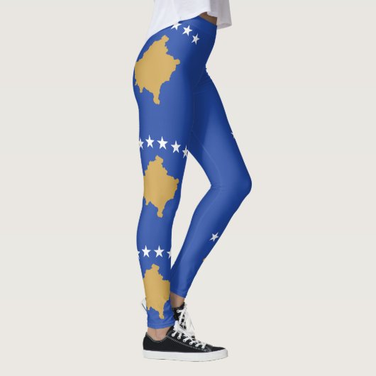 Kosovo-Flagge Leggings (Rechts)