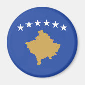 Kosovo-Flagge Magnet (Vorne)
