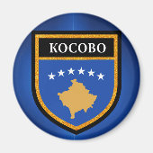 Kosovo-Flagge Magnet (Vorne)