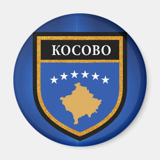 Kosovo-Flagge Magnet (Vorne)