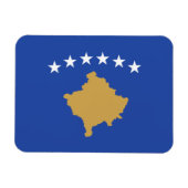 Kosovo-Flagge Magnet (Horizontal)