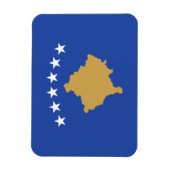 Kosovo-Flagge Magnet (Vertikal)