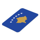 Kosovo-Flagge Magnet (Linke Seite)