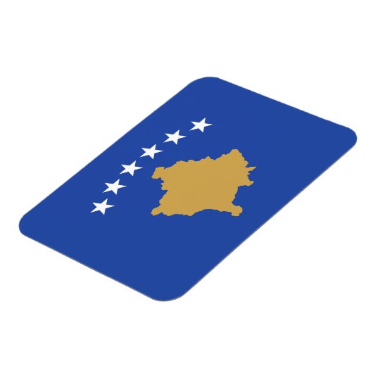 Kosovo-Flagge Magnet (Linke Seite)