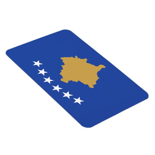 Kosovo-Flagge Magnet (Rechte Seite)