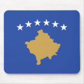 Kosovo-Flagge Mousepad (Vorne)