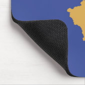 Kosovo-Flagge Mousepad (Ecke)