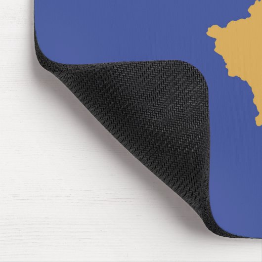 Kosovo-Flagge Mousepad (Ecke)