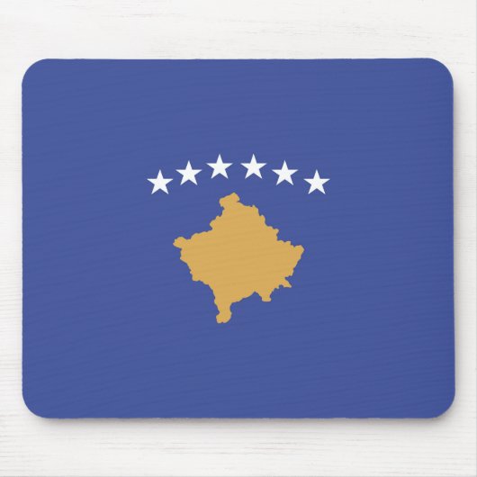 Kosovo-Flagge Mousepad (Vorne)