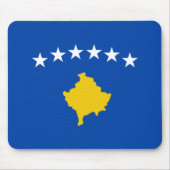 Kosovo-Flagge Mousepad (Vorne)