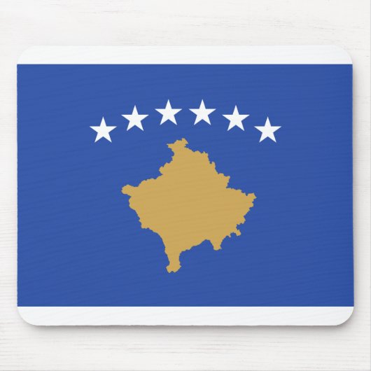 Kosovo-Flagge Mousepad (Vorne)